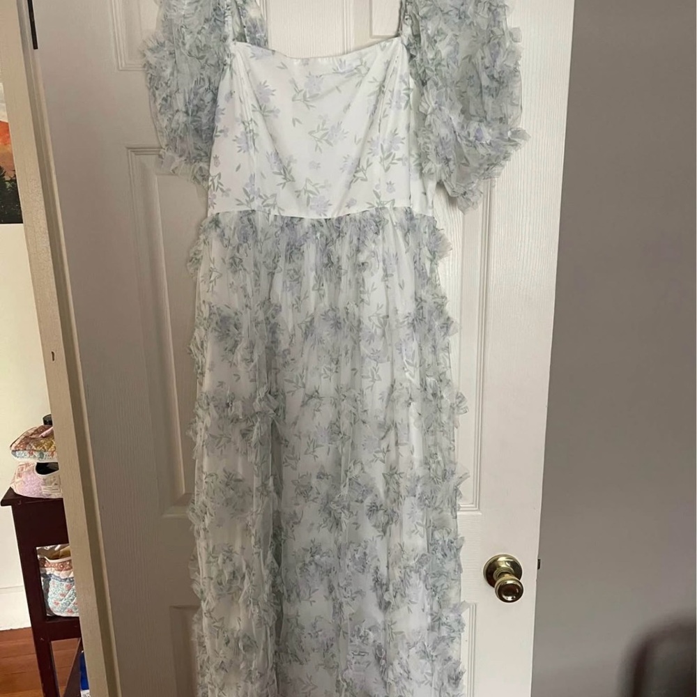 Floral Ruffle Maxi Dress